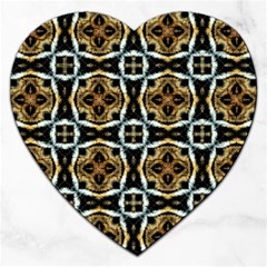 Faux Animal Print Pattern Jigsaw Puzzle (Heart)