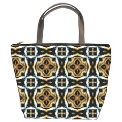 Faux Animal Print Pattern Bucket Handbag by GardenOfOphir