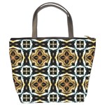 Faux Animal Print Pattern Bucket Handbag Back