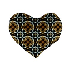 Faux Animal Print Pattern 16  Premium Flano Heart Shape Cushion 