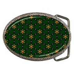 Cute Pretty Elegant Pattern Belt Buckle (oval) by GardenOfOphir