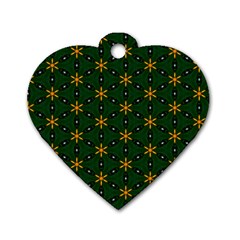 Cute Pretty Elegant Pattern Dog Tag Heart (one Sided) 