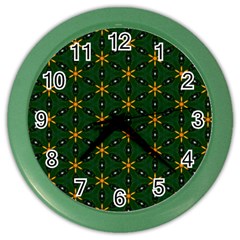 Cute Pretty Elegant Pattern Wall Clock (color) by GardenOfOphir