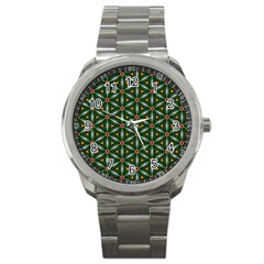 Cute Pretty Elegant Pattern Sport Metal Watch by GardenOfOphir