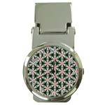 Cute Pretty Elegant Pattern Money Clip with Watch Front