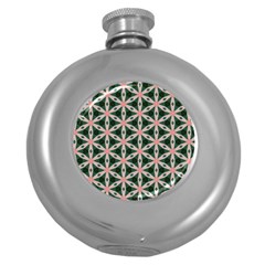 Cute Pretty Elegant Pattern Hip Flask (round) by GardenOfOphir