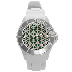 Cute Pretty Elegant Pattern Plastic Sport Watch (large)