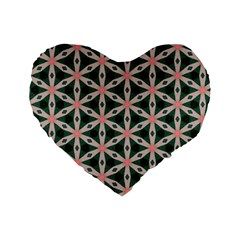 Cute Pretty Elegant Pattern 16  Premium Heart Shape Cushion 