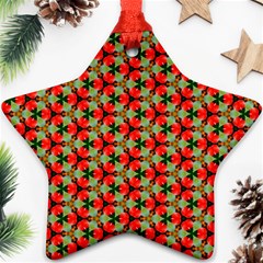 Cute Pretty Elegant Pattern Star Ornament by GardenOfOphir