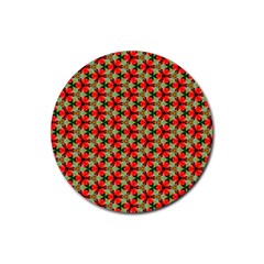 Cute Pretty Elegant Pattern Drink Coasters 4 Pack (round) by GardenOfOphir