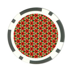 Cute Pretty Elegant Pattern Poker Chip by GardenOfOphir