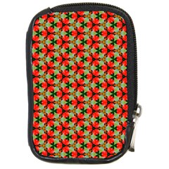 Cute Pretty Elegant Pattern Compact Camera Leather Case by GardenOfOphir