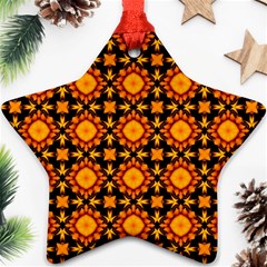 Cute Pretty Elegant Pattern Star Ornament by GardenOfOphir