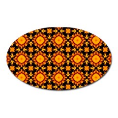 Cute Pretty Elegant Pattern Magnet (oval)