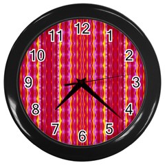 Cute Pretty Elegant Pattern Wall Clock (Black)