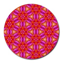 Cute Pretty Elegant Pattern 8  Mouse Pad (round) by GardenOfOphir