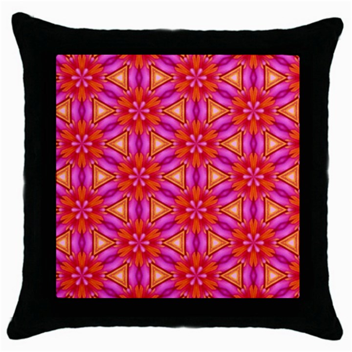 Cute Pretty Elegant Pattern Black Throw Pillow Case