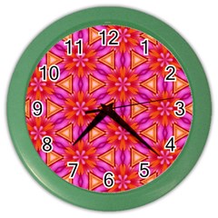 Cute Pretty Elegant Pattern Wall Clock (color) by GardenOfOphir