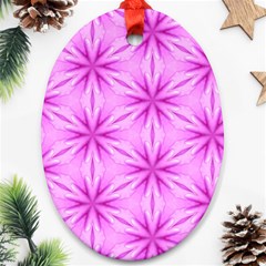 Cute Pretty Elegant Pattern Oval Ornament