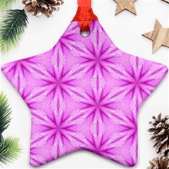 Cute Pretty Elegant Pattern Star Ornament by GardenOfOphir