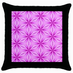 Cute Pretty Elegant Pattern Black Throw Pillow Case by GardenOfOphir