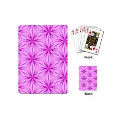 Cute Pretty Elegant Pattern Playing Cards (mini) by GardenOfOphir