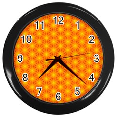 Cute Pretty Elegant Pattern Wall Clock (black)