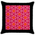 Cute Pretty Elegant Pattern Black Throw Pillow Case Front