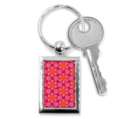 Cute Pretty Elegant Pattern Key Chain (rectangle) by GardenOfOphir