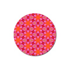 Cute Pretty Elegant Pattern Magnet 3  (round)