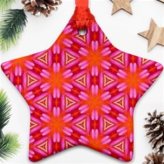 Cute Pretty Elegant Pattern Star Ornament (two Sides) by GardenOfOphir