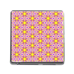 Cute Pretty Elegant Pattern Memory Card Reader with Storage (Square)