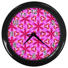 Cute Pretty Elegant Pattern Wall Clock (black)