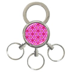 Cute Pretty Elegant Pattern 3-ring Key Chain by GardenOfOphir