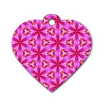 Cute Pretty Elegant Pattern Dog Tag Heart (Two Sided) Front