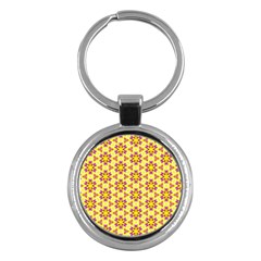 Cute Pretty Elegant Pattern Key Chain (round) by GardenOfOphir