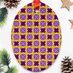 Cute Pretty Elegant Pattern Oval Ornament