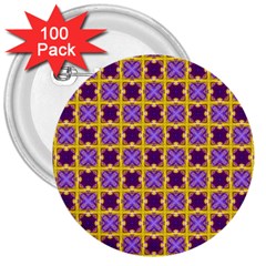 Cute Pretty Elegant Pattern 3  Button (100 Pack)