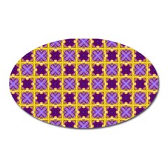 Cute Pretty Elegant Pattern Magnet (oval) by GardenOfOphir