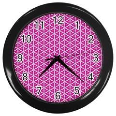 Cute Pretty Elegant Pattern Wall Clock (Black)