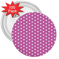 Cute Pretty Elegant Pattern 3  Button (100 Pack)