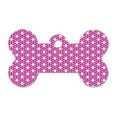 Cute Pretty Elegant Pattern Dog Tag Bone (two Sided)