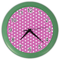 Cute Pretty Elegant Pattern Wall Clock (color) by GardenOfOphir