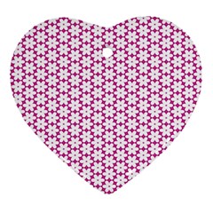 Cute Pretty Elegant Pattern Heart Ornament