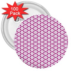 Cute Pretty Elegant Pattern 3  Button (100 pack)