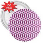 Cute Pretty Elegant Pattern 3  Button (100 pack) Front