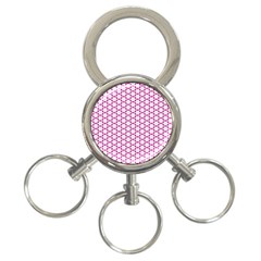 Cute Pretty Elegant Pattern 3-ring Key Chain by GardenOfOphir