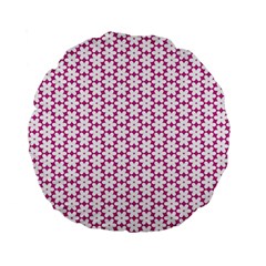 Cute Pretty Elegant Pattern 15  Premium Round Cushion 