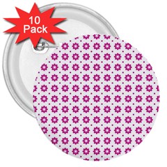 Cute Pretty Elegant Pattern 3  Button (10 Pack)