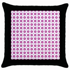 Cute Pretty Elegant Pattern Black Throw Pillow Case